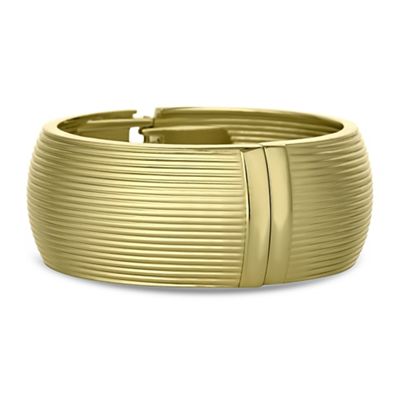 Designer gold cuff bracelet